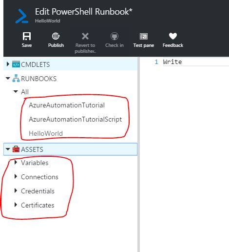 Click Webhook at the top of the page to open the Add Webhook page. . Azure runbook authoring status in edit